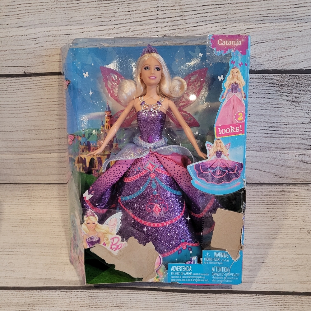 Barbie Mariposa & the Fairy Princess Catania Doll  New VERY BOX DAMAGED